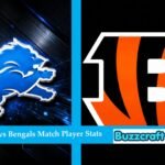 Detroit Lions vs Bengals Match Player Stats